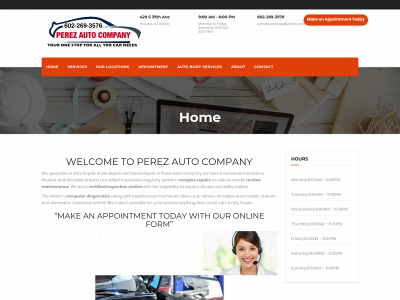 autorepairshopphoenix.com snapshot