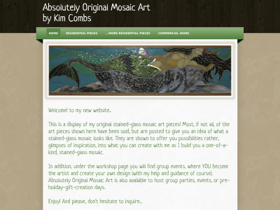 absolutelyoriginalmosaicart.com snapshot