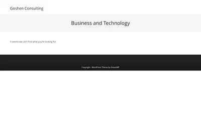 goshenconsultingllc.com snapshot
