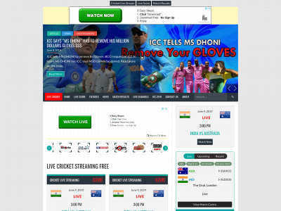 cricketlivehd.com snapshot
