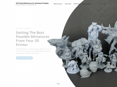 3dprintedminiature.com snapshot