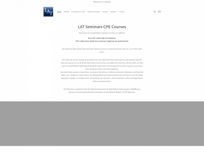 lat-seminars.com snapshot