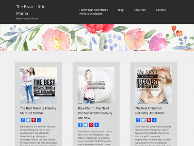 thebravelittlemama.com snapshot
