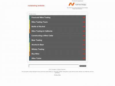 notatasting.website snapshot