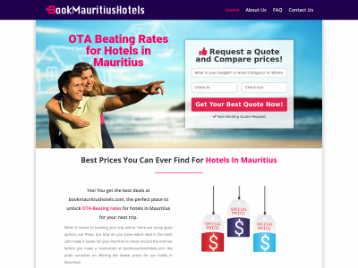 bookmauritiushotels.com snapshot