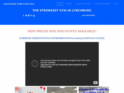 www.legendarystrengthgym.com snapshot