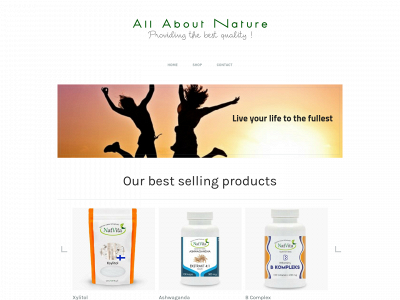www.allaboutnaturestore.com snapshot