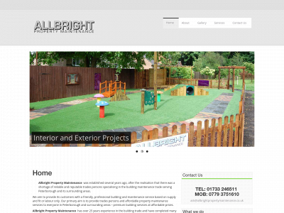 allbrightpropertymaintenance.co.uk snapshot