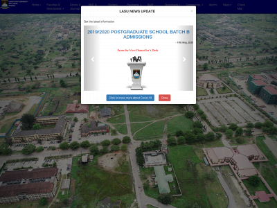 lasu.edu.ng snapshot