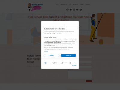 billigmalerservice.dk snapshot