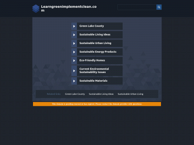 learngreenimplementclean.com snapshot