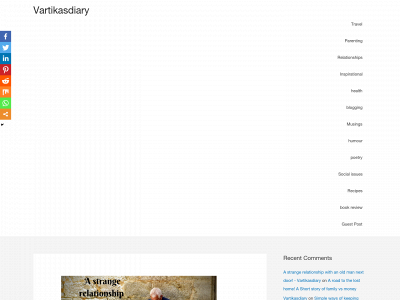 vartikasdiary.com snapshot