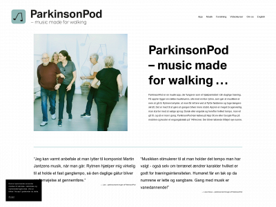 parkinsonpod.dk snapshot