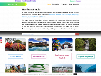 unseennortheastindia.com snapshot