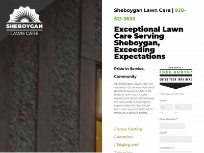 www.sheboyganlawn.com snapshot