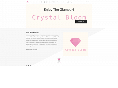 www.crystalbloomcosmetics.com snapshot