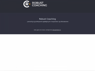 robustcoaching.com snapshot