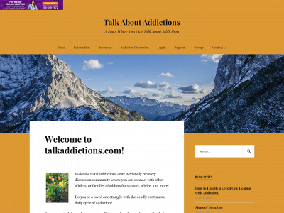talkaddictions.com snapshot