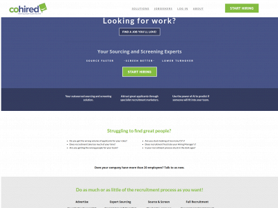 www.cohired.com snapshot