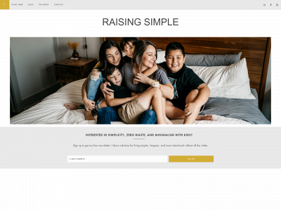 raisingsimple.com snapshot