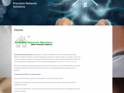 precisionnetsolutions.com snapshot