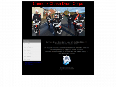 cannockchasedrumcorps.co.uk snapshot