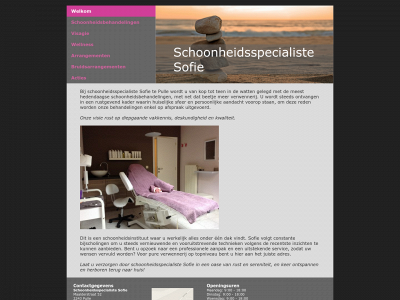 schoonheidsspecialistesofie.be snapshot