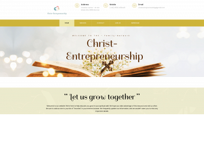 christentrepreneurship.com snapshot