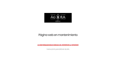 www.agoracomic.es snapshot