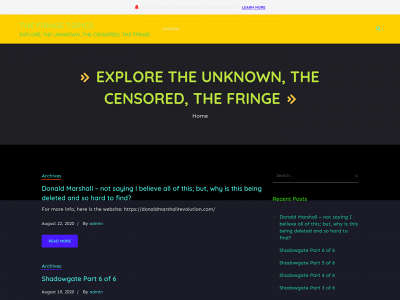 thefringetopics.com snapshot