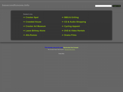 besecondtonone.info snapshot