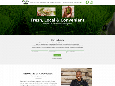 citysideorganics.com snapshot