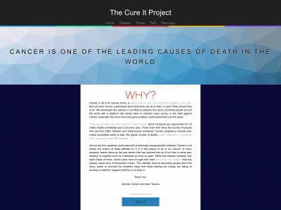 thecureitproject.com snapshot