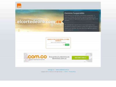 elcortedeoro.com.co snapshot