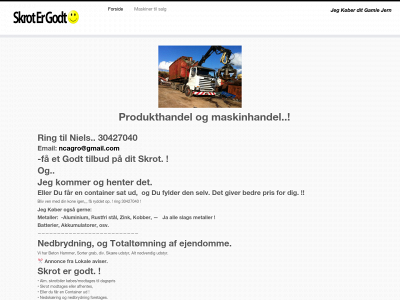 skrotergodt.dk snapshot