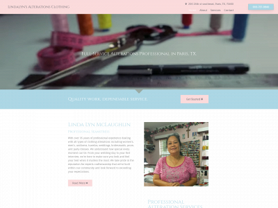 lindalynalterations.com snapshot