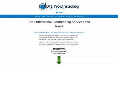dtlproofreading.com snapshot
