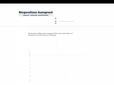 buergerallianzauengrund.de snapshot