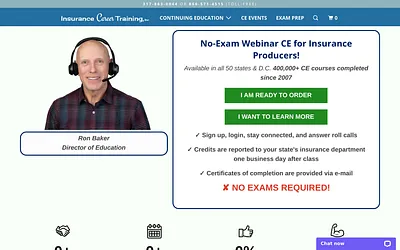 www.insurancecareertraining.com snapshot