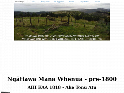 ngatiawakikapiti.org snapshot