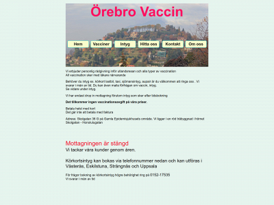 orebrovaccin.se snapshot