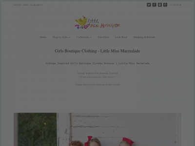 littlemissmarmaladeclothing.com snapshot