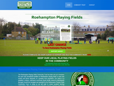 roehamptonplayingfields.org snapshot