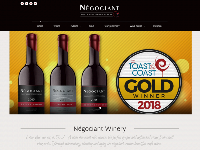 negociantwinery.com snapshot