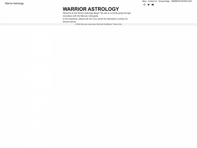 warriorastrology.com snapshot