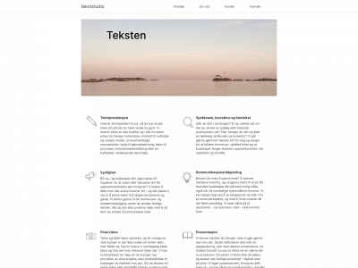 tekststudio.no snapshot