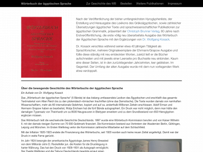 woerterbuchderaegyptischensprache.com snapshot