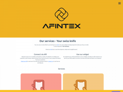 afintex.com snapshot