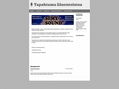 semysound.fi snapshot