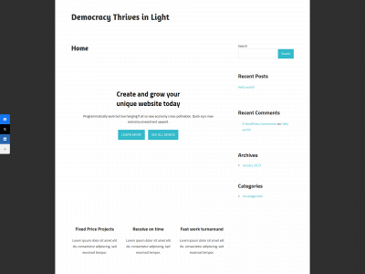 democracythrivesinlight.com snapshot